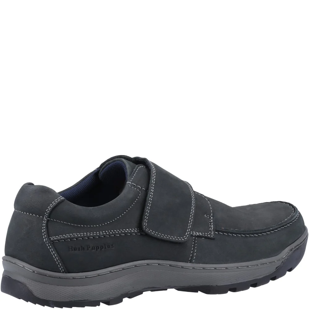 Navy Nubuck Casper Touch Fastening Shoes - Image 2