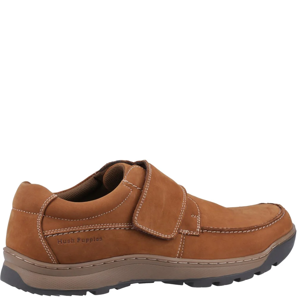 Tan Nubuck Casper Touch Fastening Shoes - Image 2