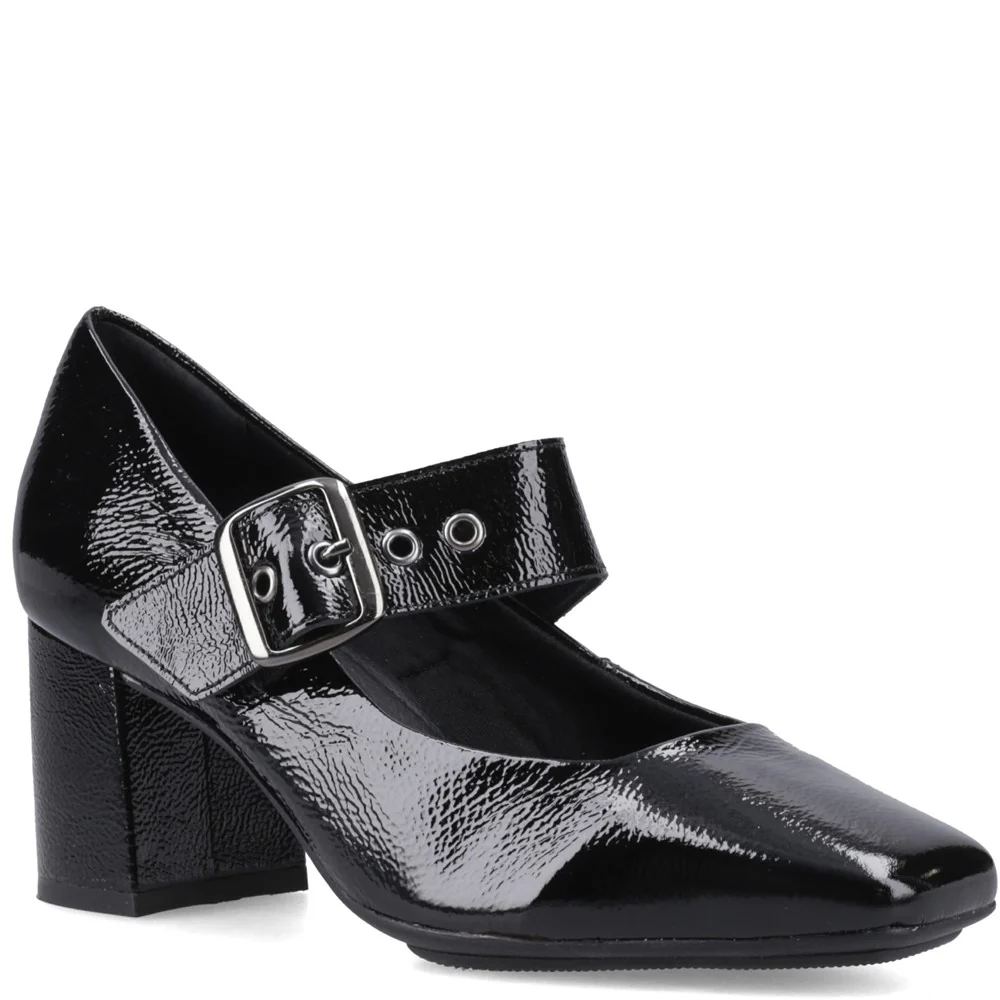 Black Patent Celcilia Buckle Heels