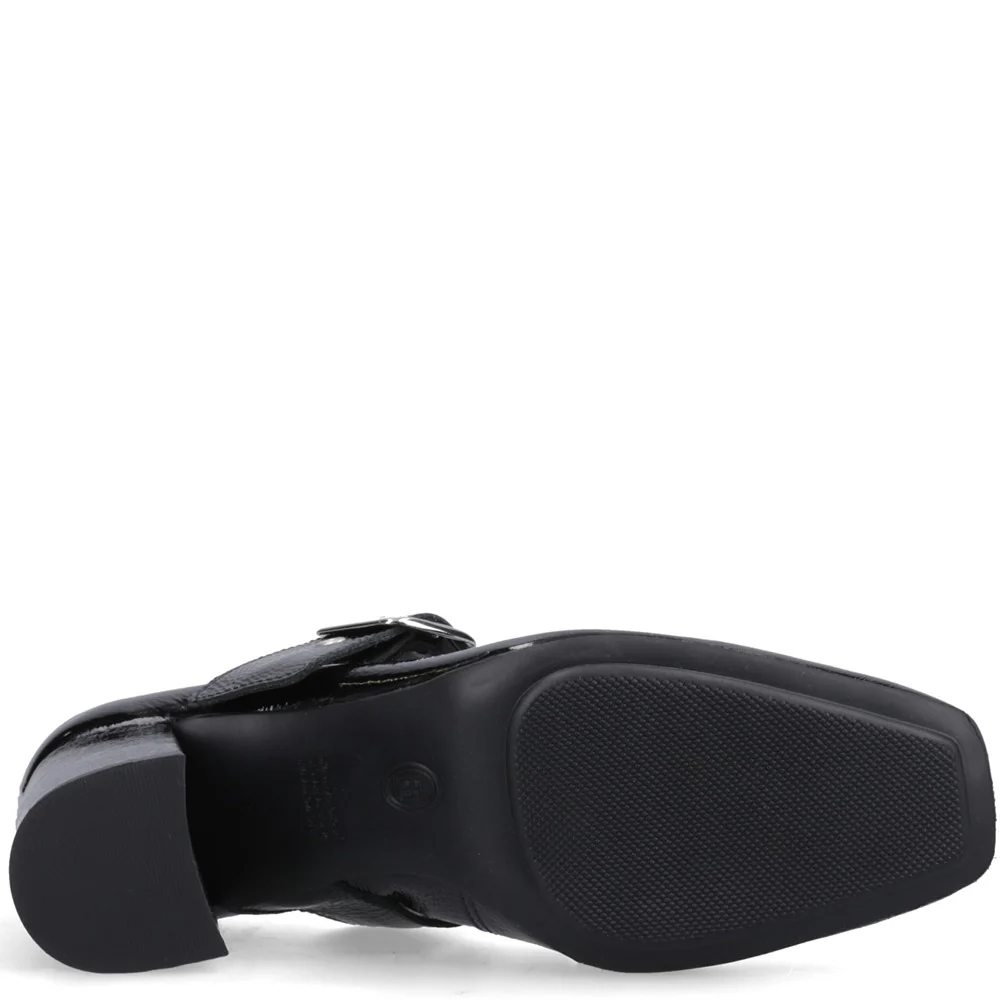 Black Patent Celcilia Buckle Heels - Image 3