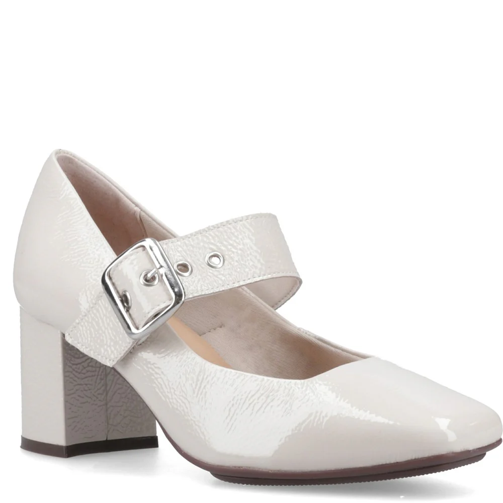 Ivory Celcilia Buckle Heels - Image 3
