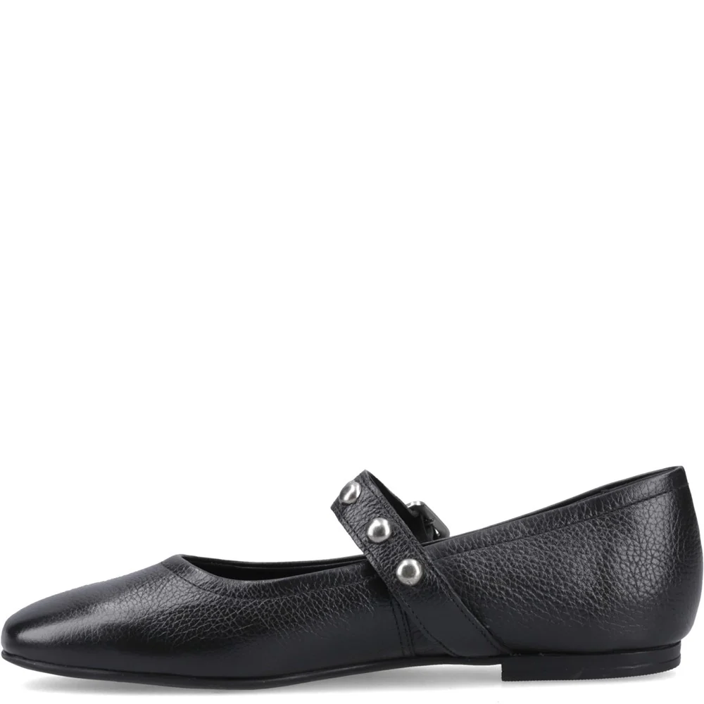 Black Charlene Stud Ballerinas - Image 4