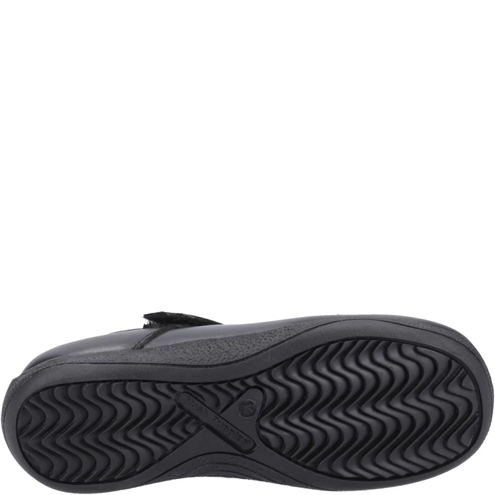 Black Christina Junior School Shoes - Image 3