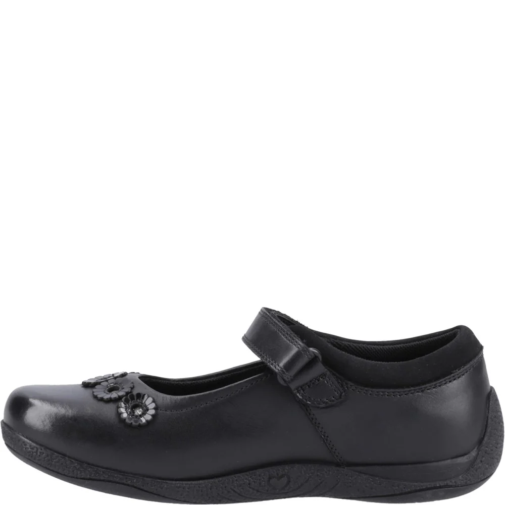 Black Christina Junior School Shoes - Image 4