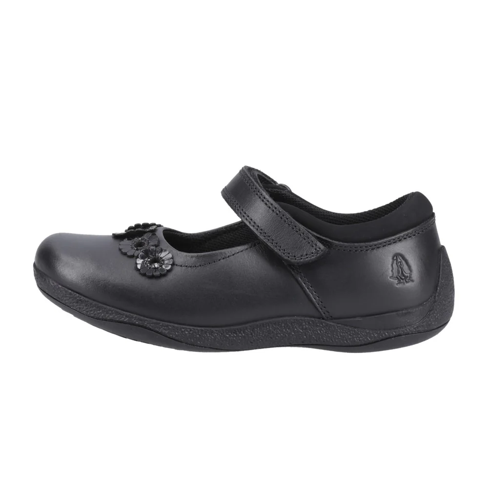 Black Christina Junior School Shoes - Image 6