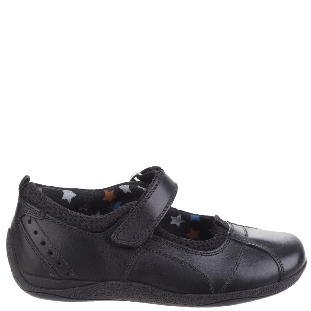 Black Cindy Senior School Shoes - Image 5