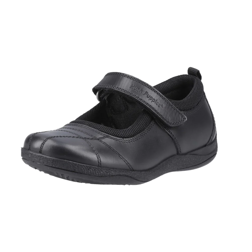 Black Clara Junior School Shoes - Image 7