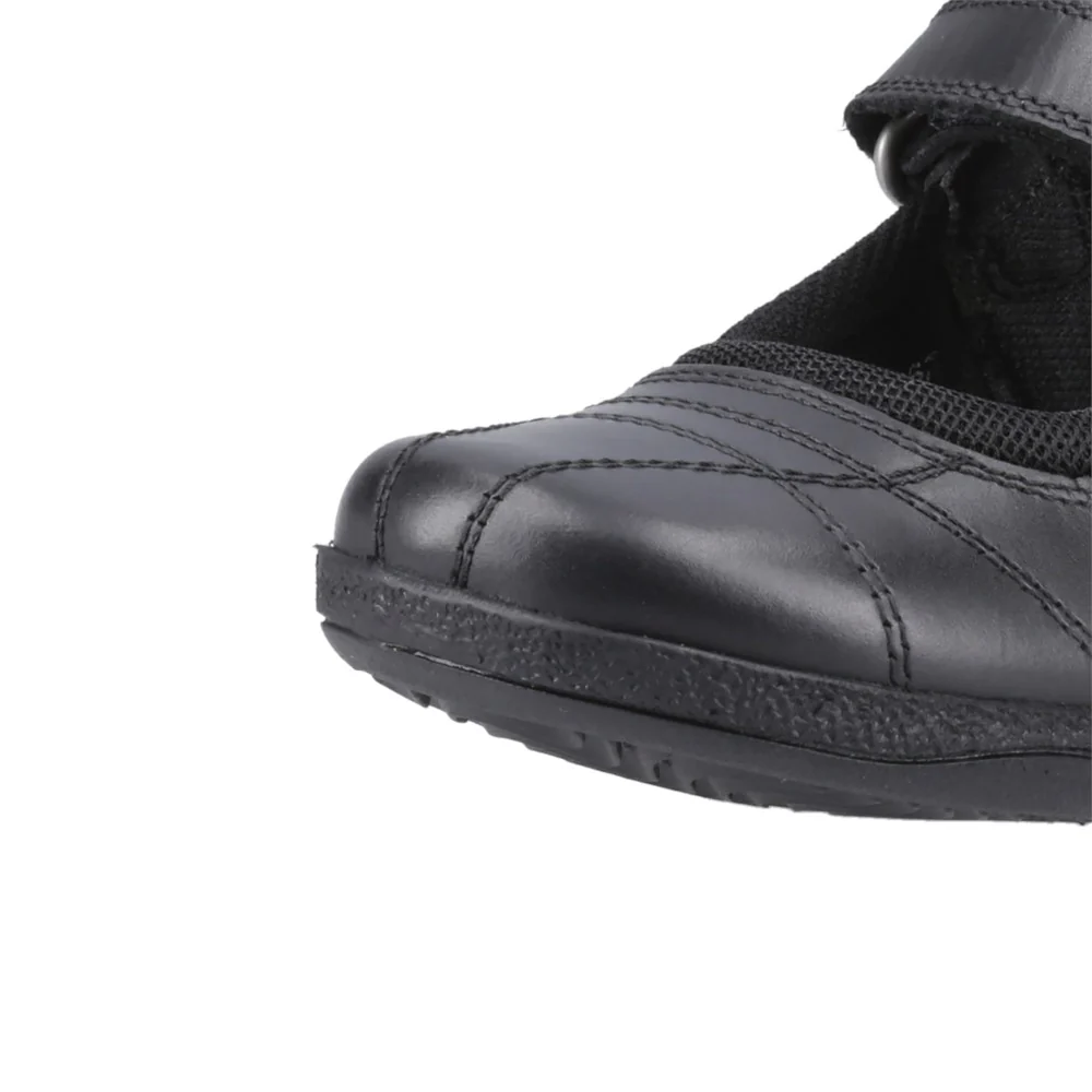 Black Clara Junior School Shoes - Image 8