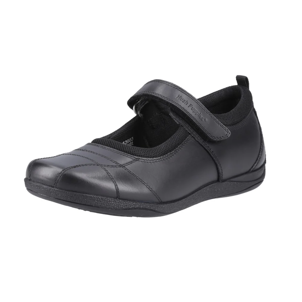 Black Clara Senior School Shoes - Image 7