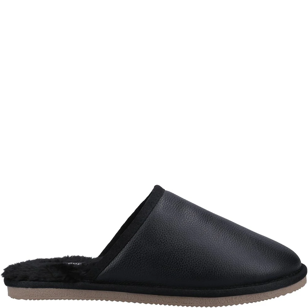 Black Coady Leather Slippers - Image 4