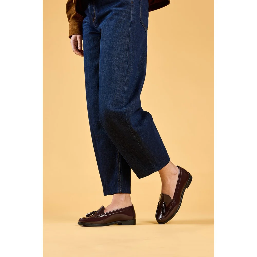 Aubergine Connie Tassel Loafers - Image 2