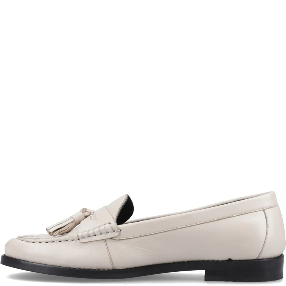 Cream Connie Tassel Loafers - Image 4