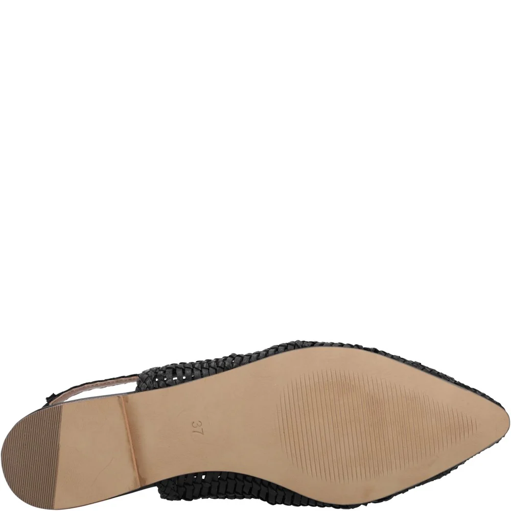 Black Dalia Woven Slingback Ballerinas - Image 3