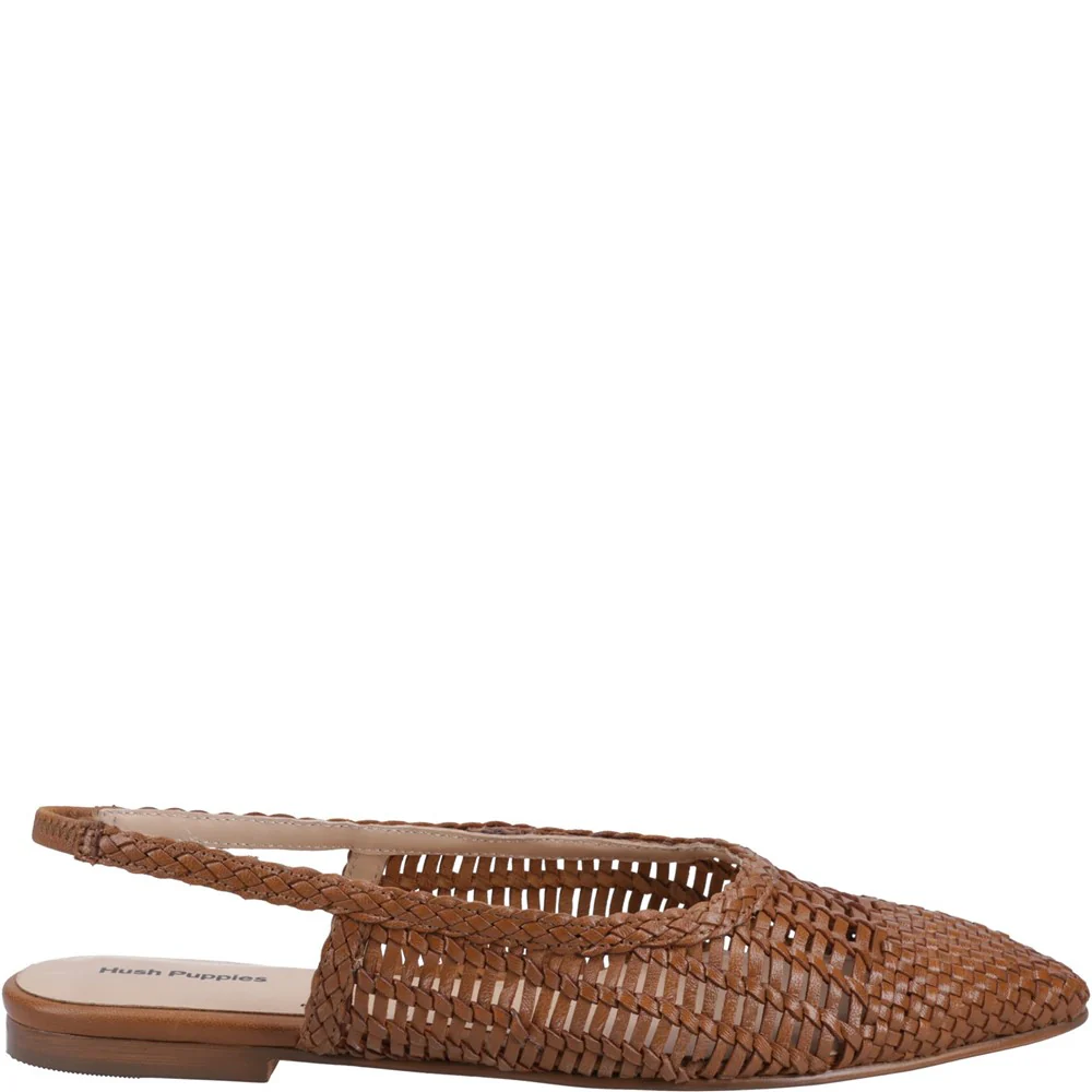 Tan Dalia Woven Slingback Ballerinas - Image 6