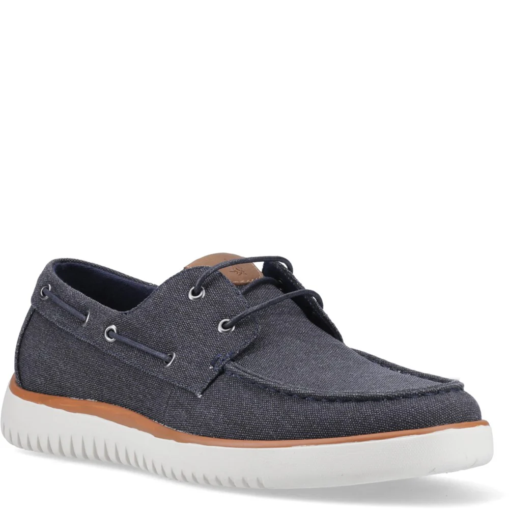 Navy Daniel Canvas Boat Shoes
