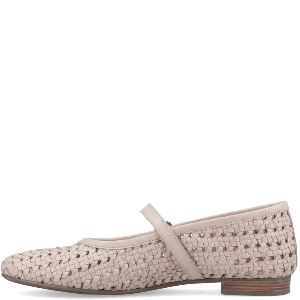 Cream Delaney Woven Mary Jane Shoes - Image 5