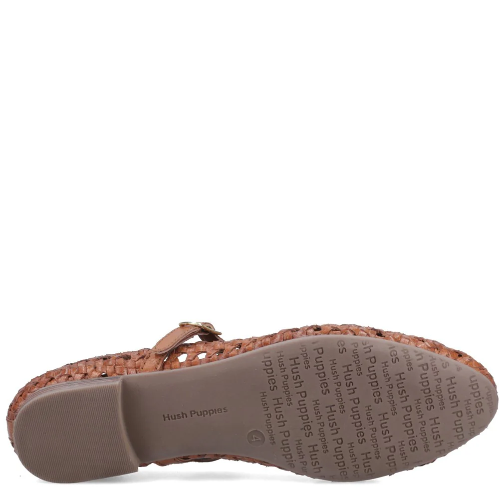Tan Delaney Woven Mary Jane Shoes - Image 3