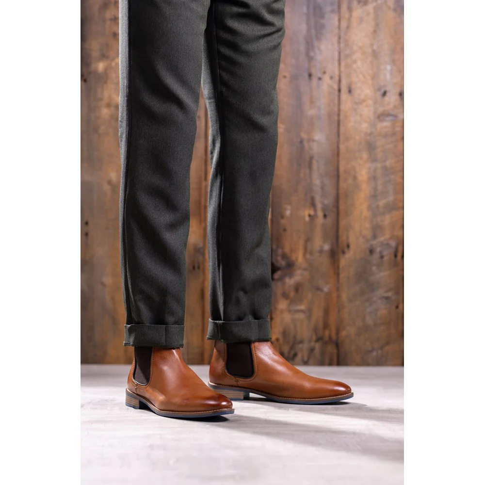 Tan Diego Chelsea Boots - Image 2