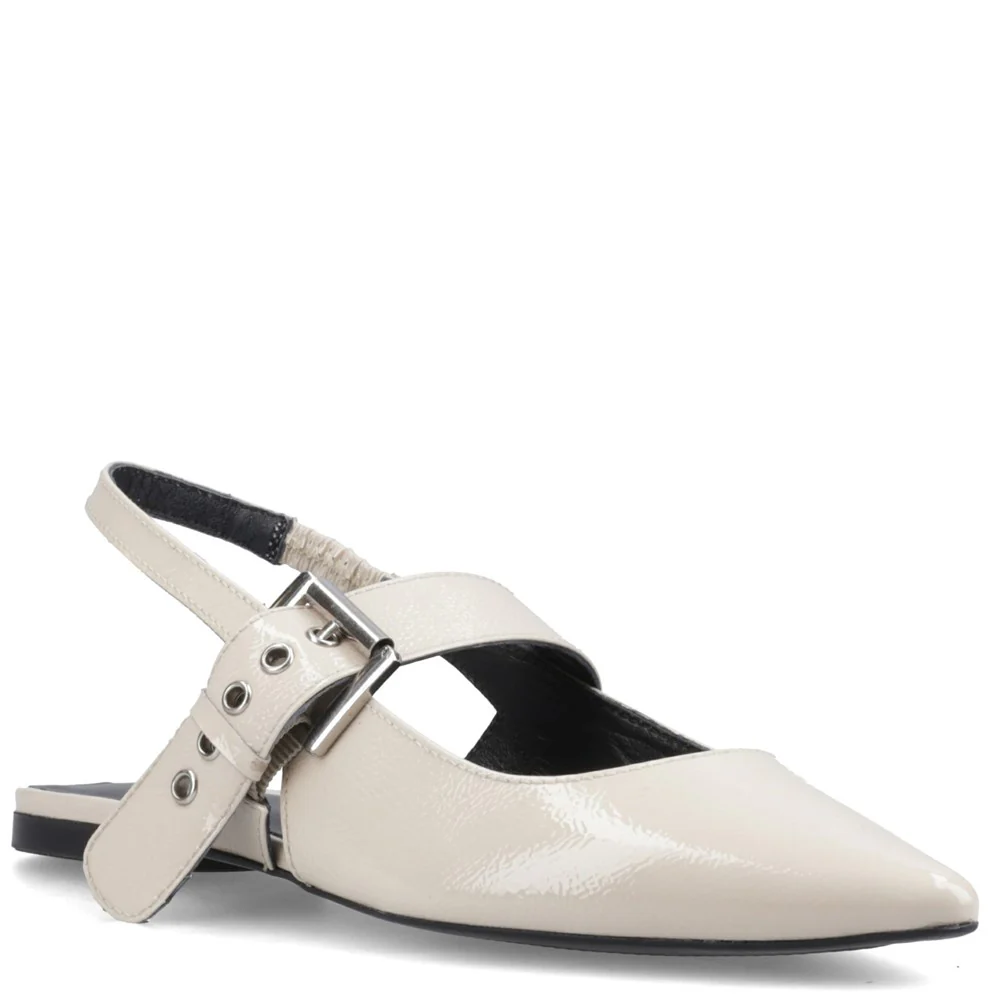 Cream Diya Buckle Mary Janes - Image 3