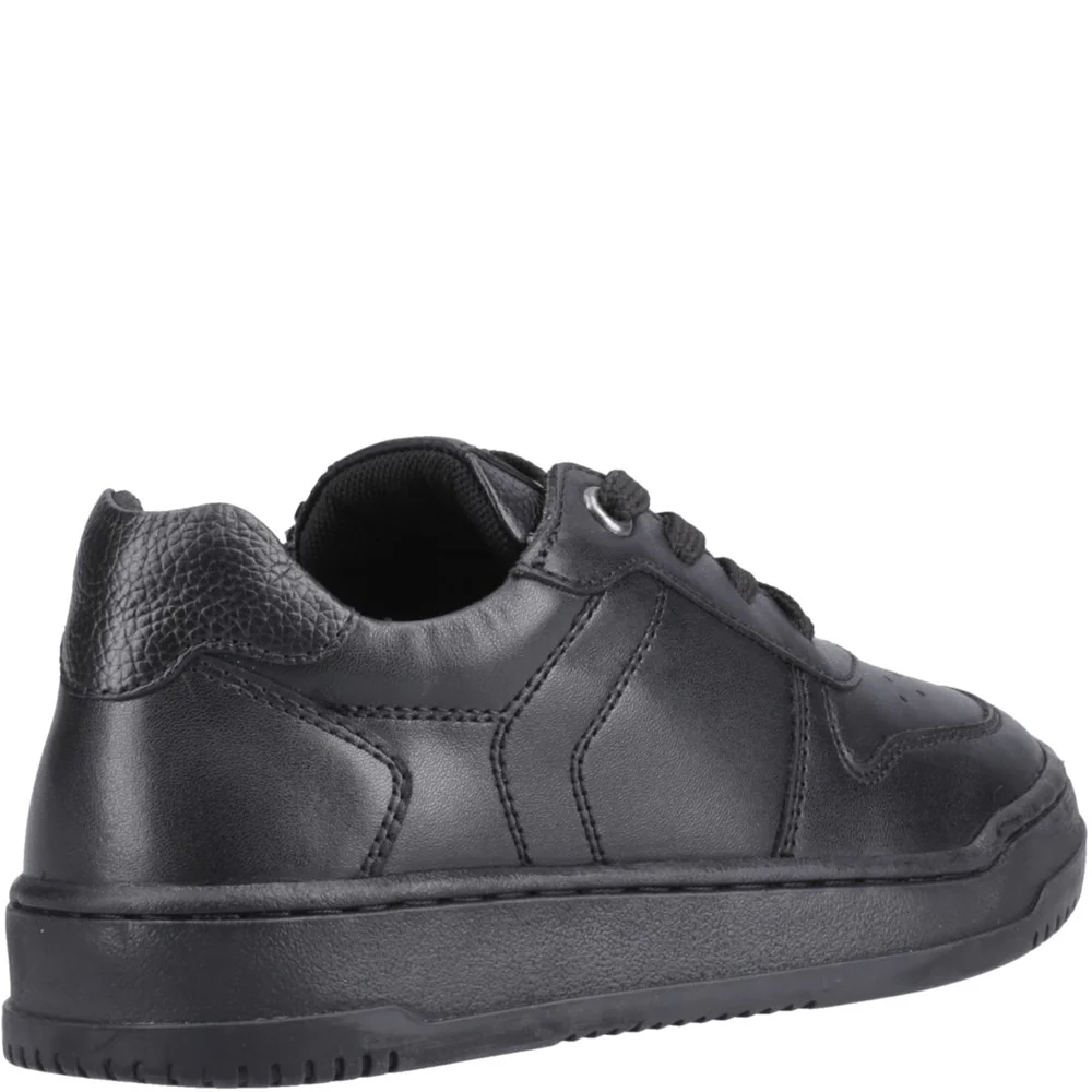 Black Dougie Junior School Shoes - Image 2