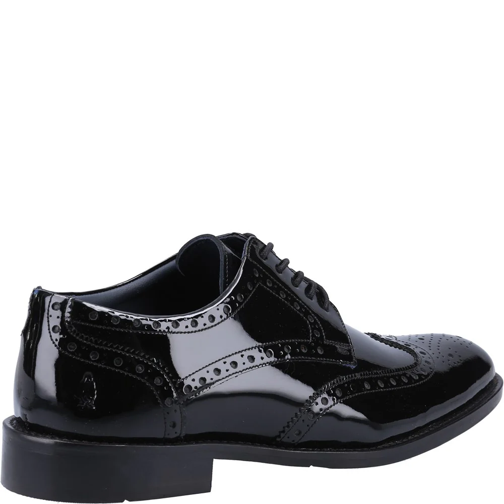Black Dustin Brogue Patent Shoes - Image 2
