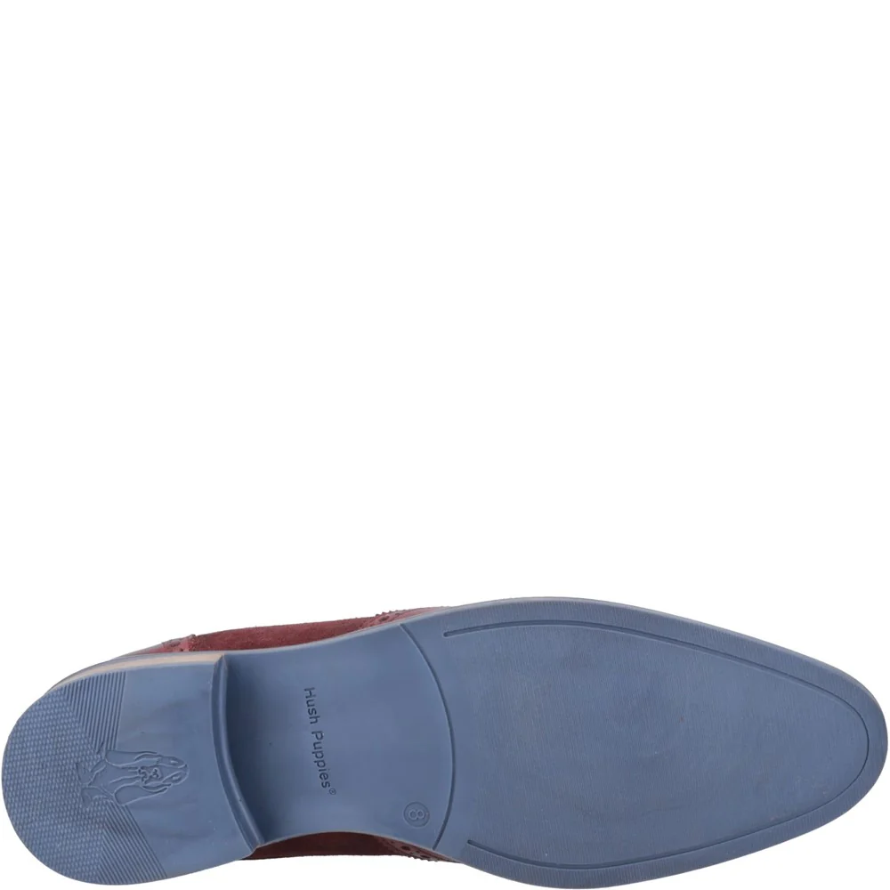 Burgundy Dustin Mix Brogue Shoes - Image 3