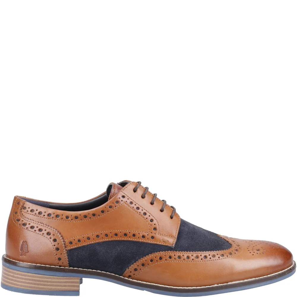 Tan/Navy Dustin Mix Brogue Shoes - Image 5