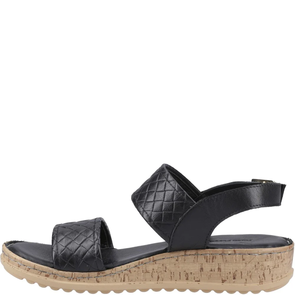Black Ebony Woven Sandals - Image 4