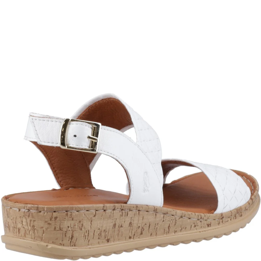 White Ebony Woven Sandals - Image 2