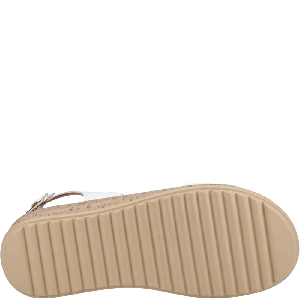 White Ebony Woven Sandals - Image 3