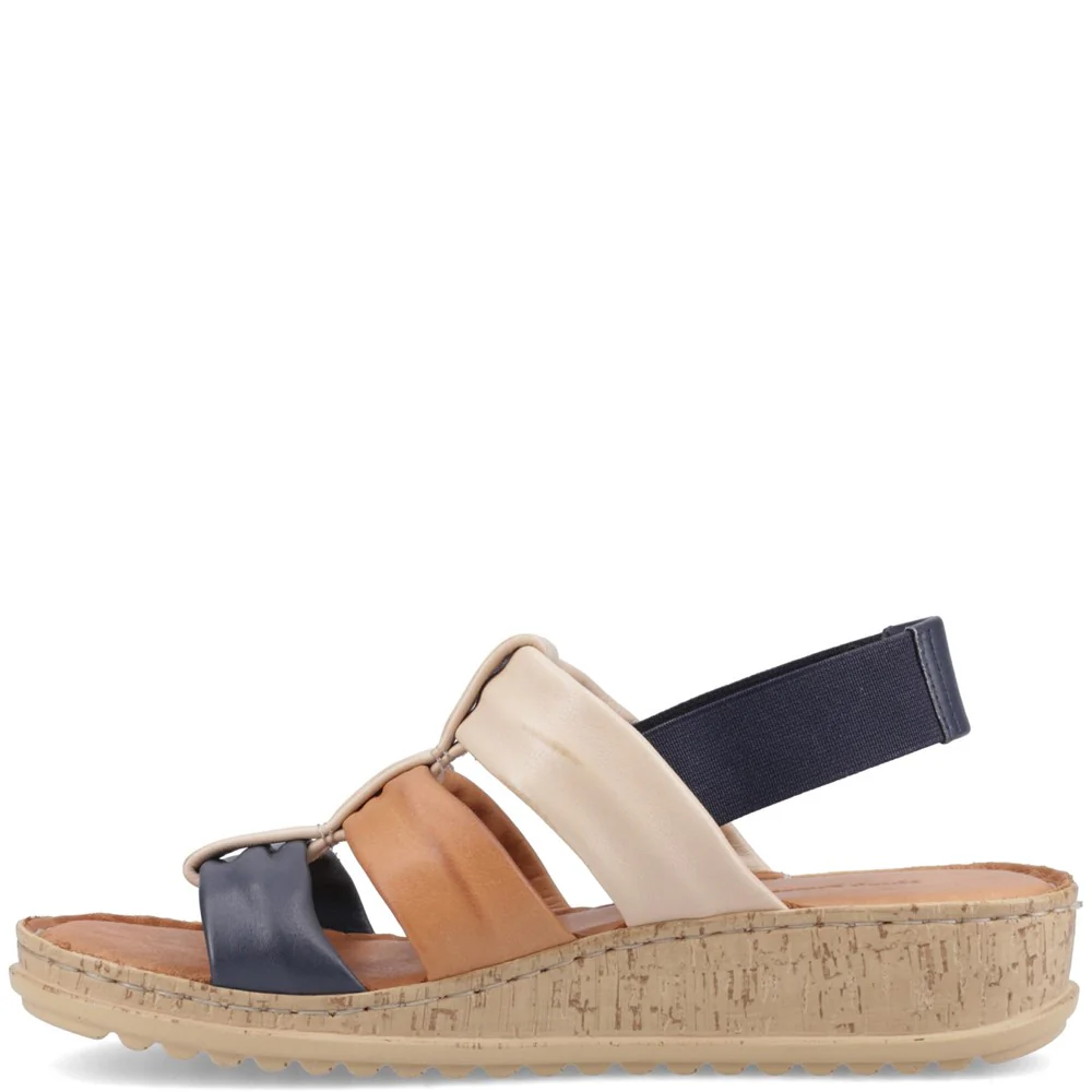 Navy Mix Eden Gladiator Sandals - Image 4