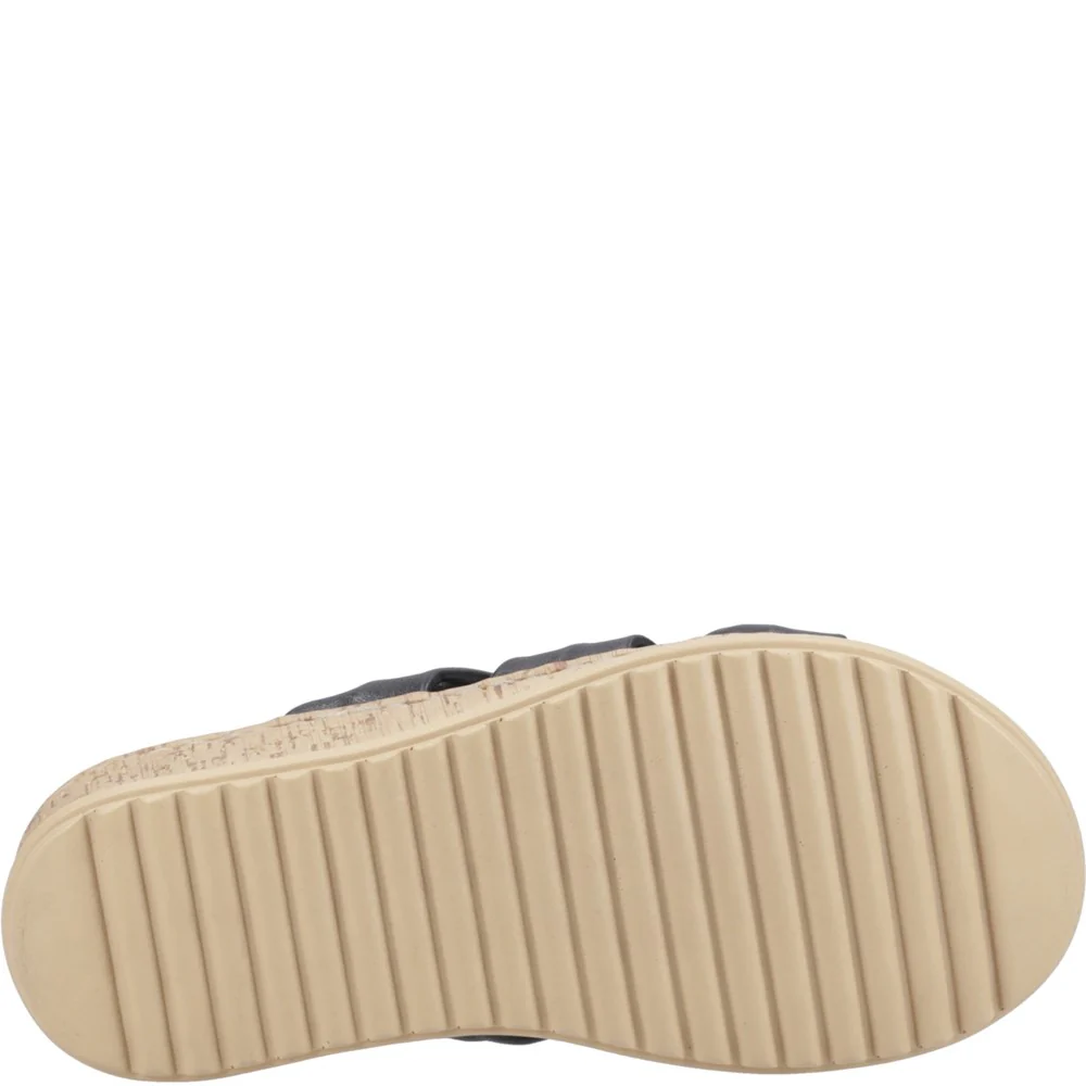Black Eden Wide Fit Sandals - Image 3