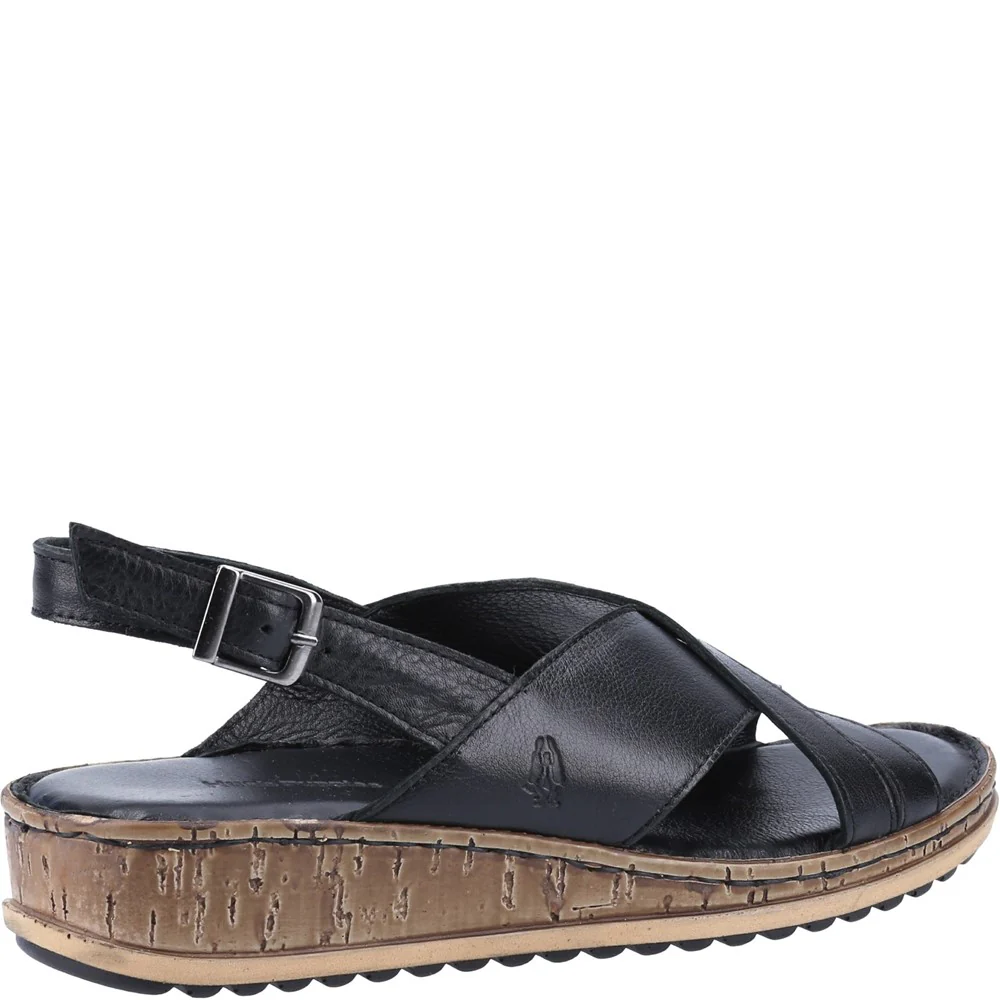 Black Elena Crossover Wedges - Image 2