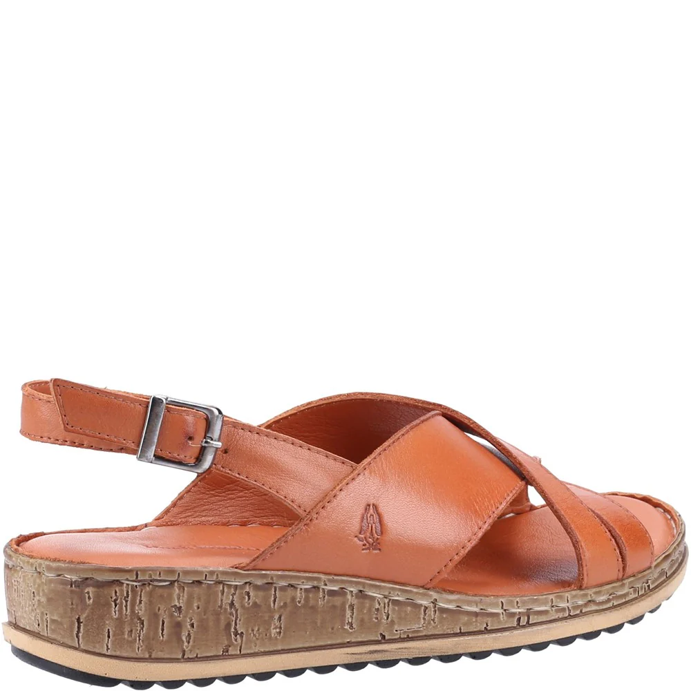 Tan Elena Crossover Wedges - Image 2