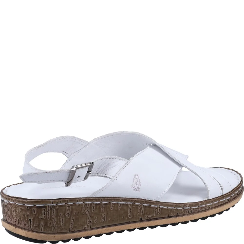 White Elena Crossover Wedges - Image 2