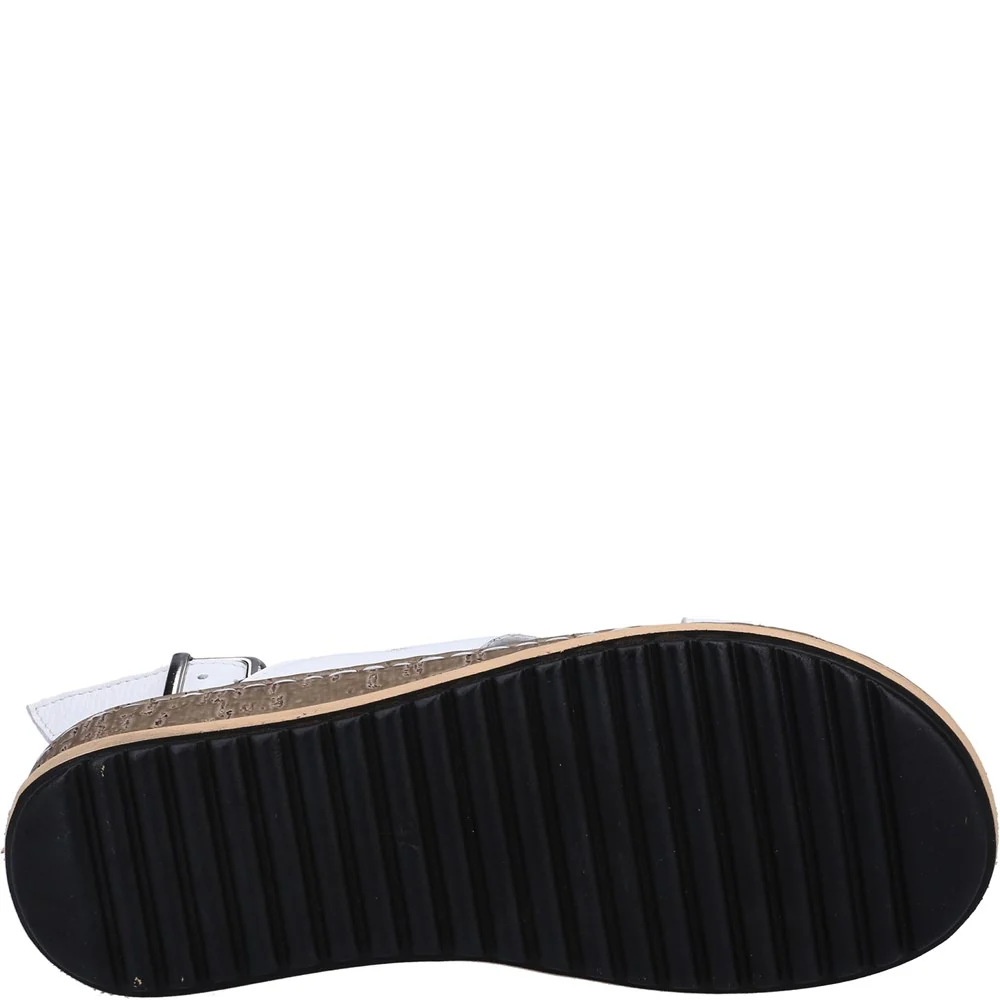 White Elena Crossover Wedges - Image 3