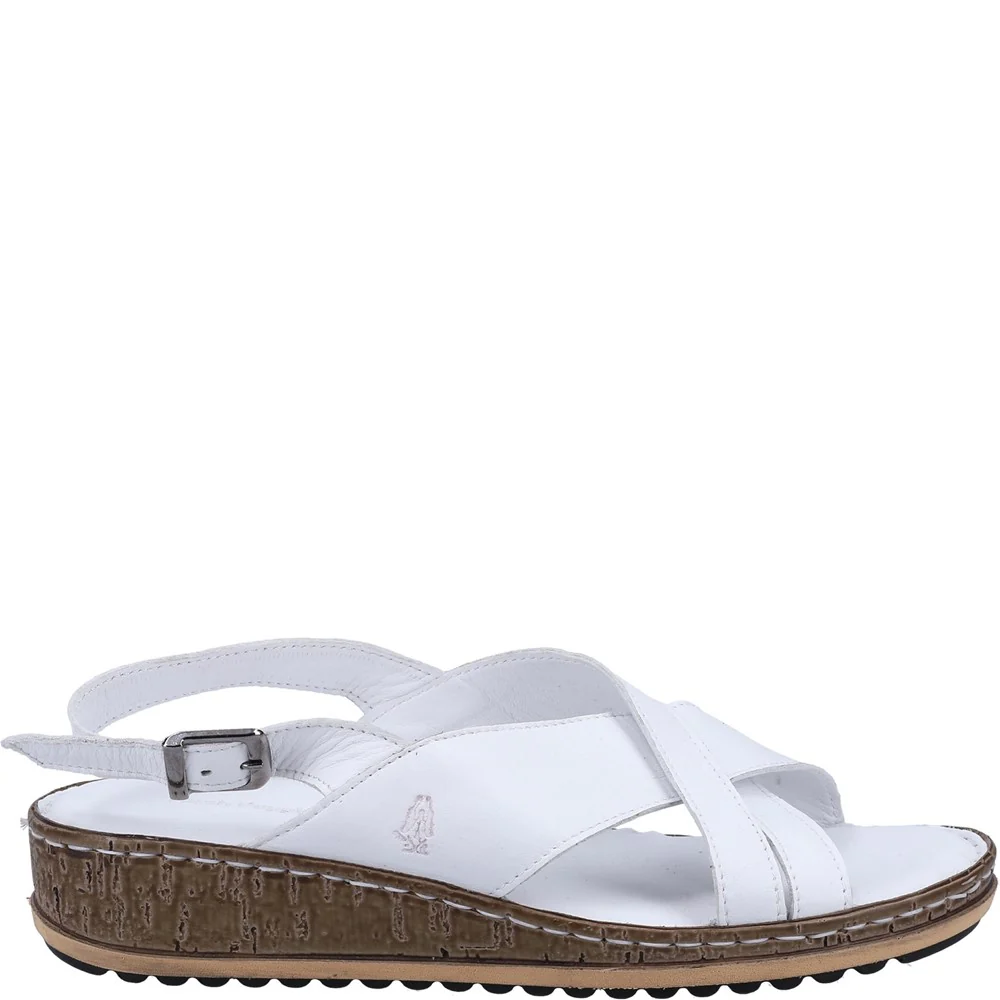 White Elena Crossover Wedges - Image 4