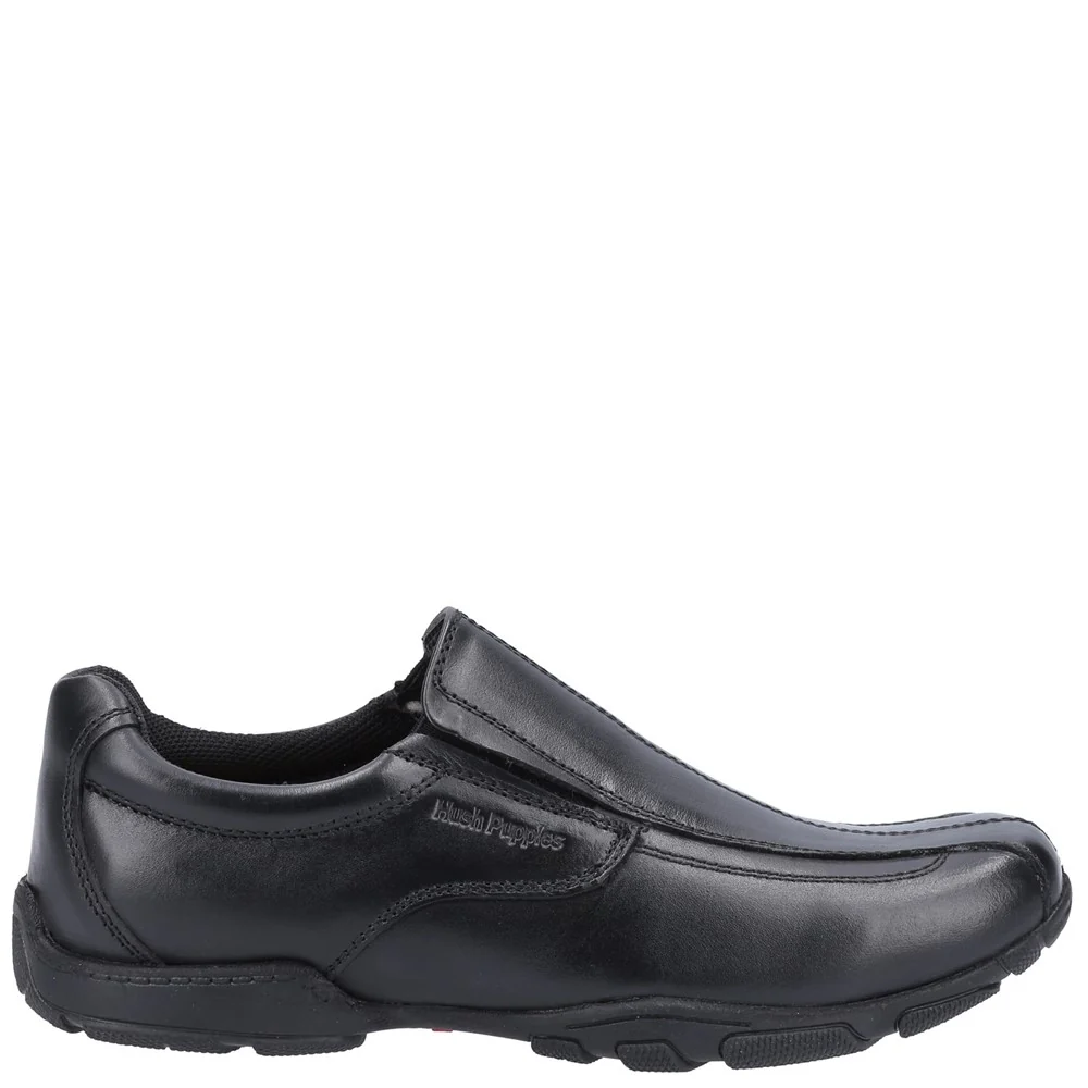 Black Elijah Senior School Shoes - Image 4