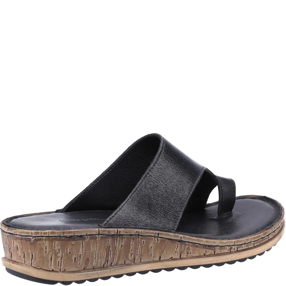 Black Elissa Toepost Sandals - Image 2
