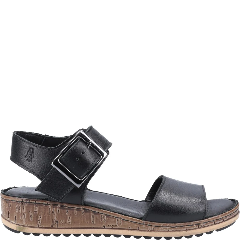 Black Ellie Wide Fit Sandals - Image 4