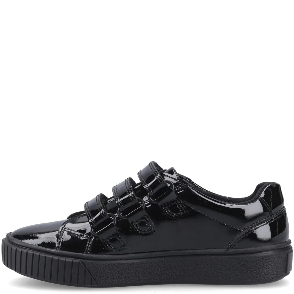 Black  Elsie Senior School Shoes - Image 4