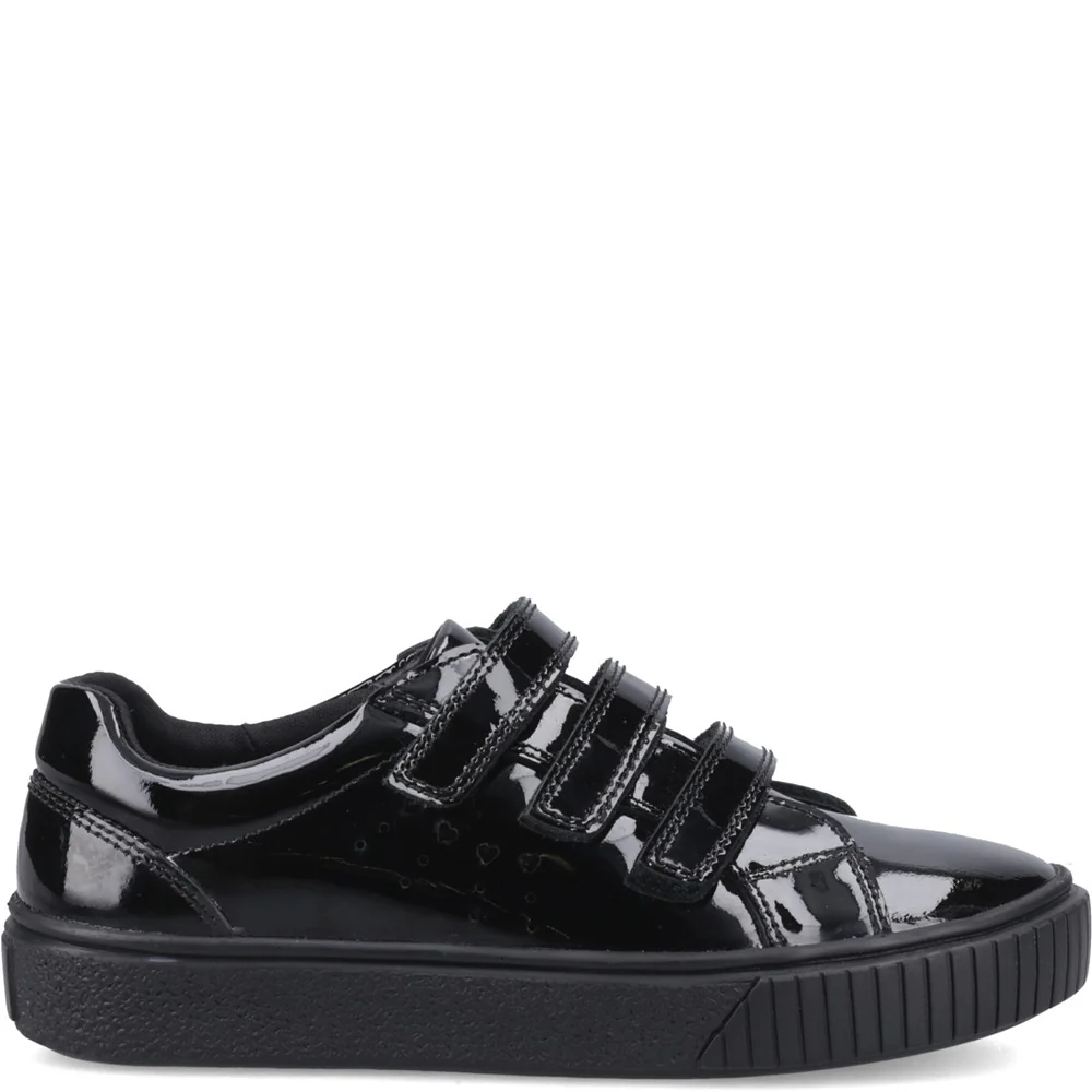 Black  Elsie Senior School Shoes - Image 5