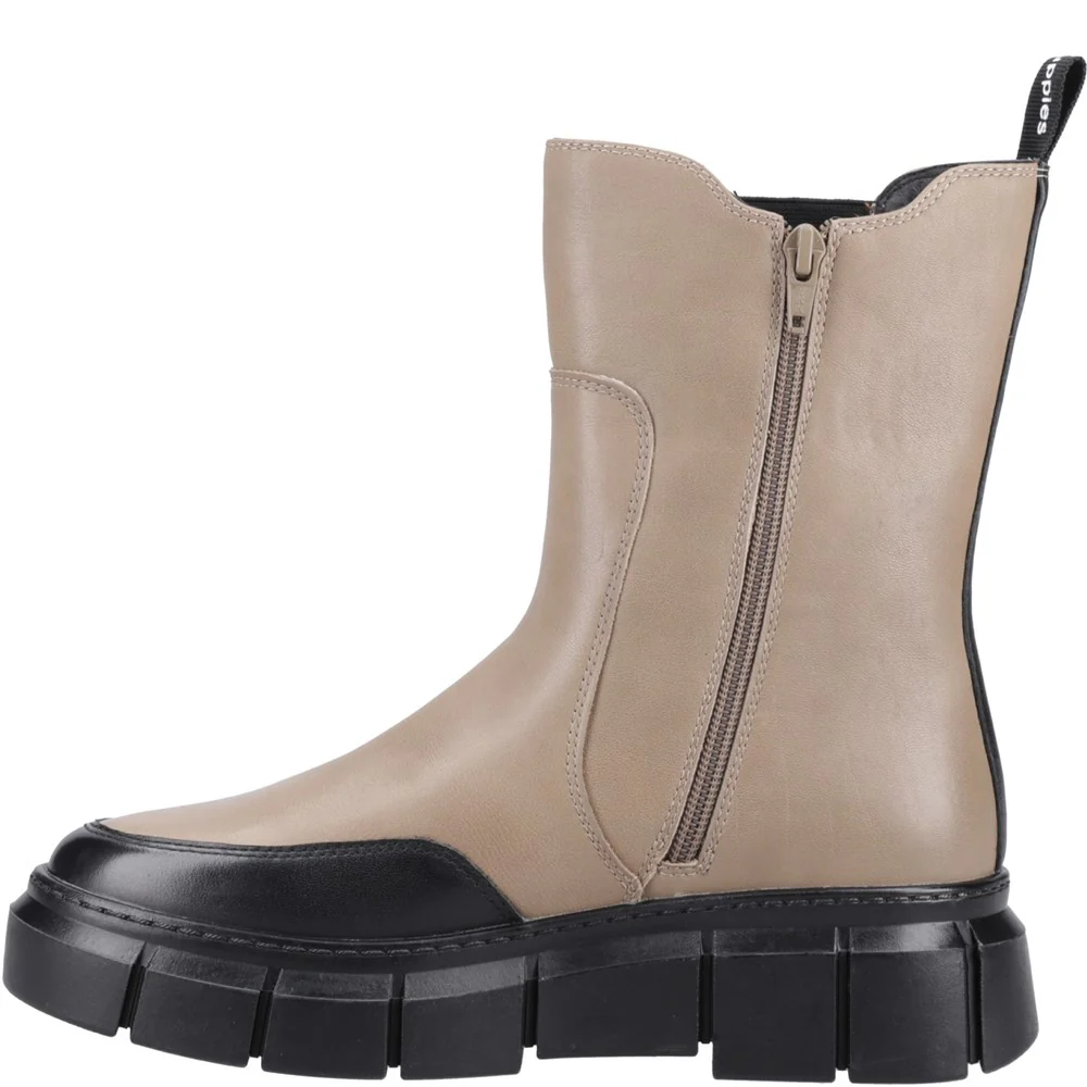Mocha Fleur Ankle Boots - Image 4