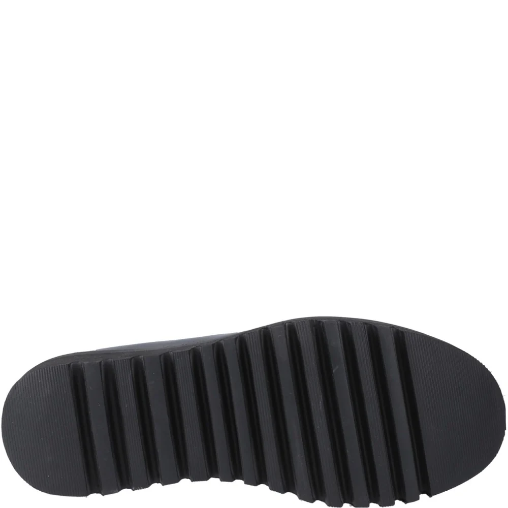 Black XL Francis Patent Senior School Shoes - Image 3