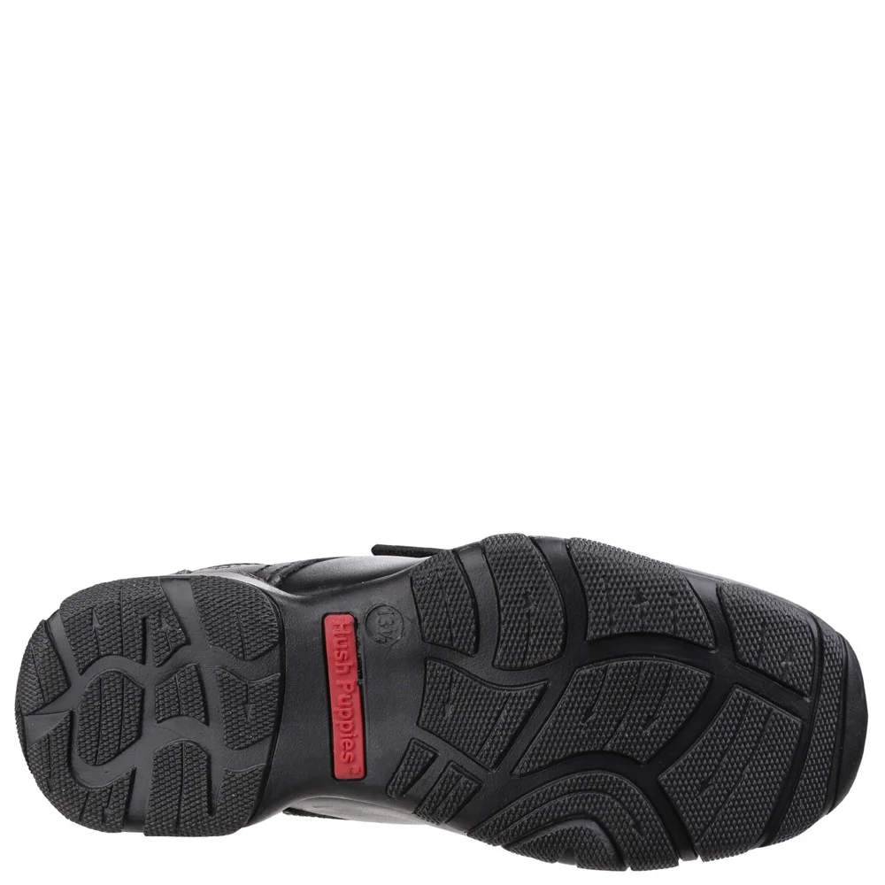 Black Freddy Single Fit Senior School Shoes - Image 4