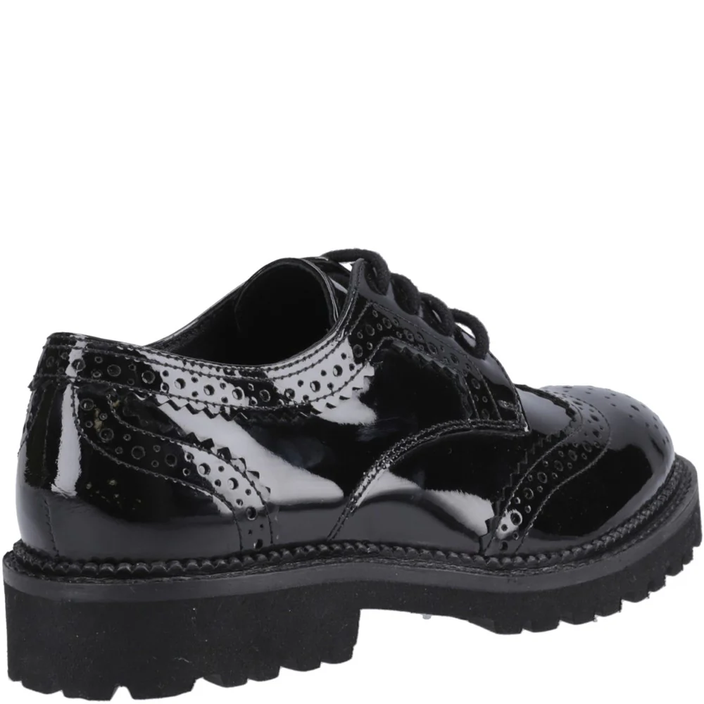 Patent Black XL Gabi Senior School Shoes - Image 2