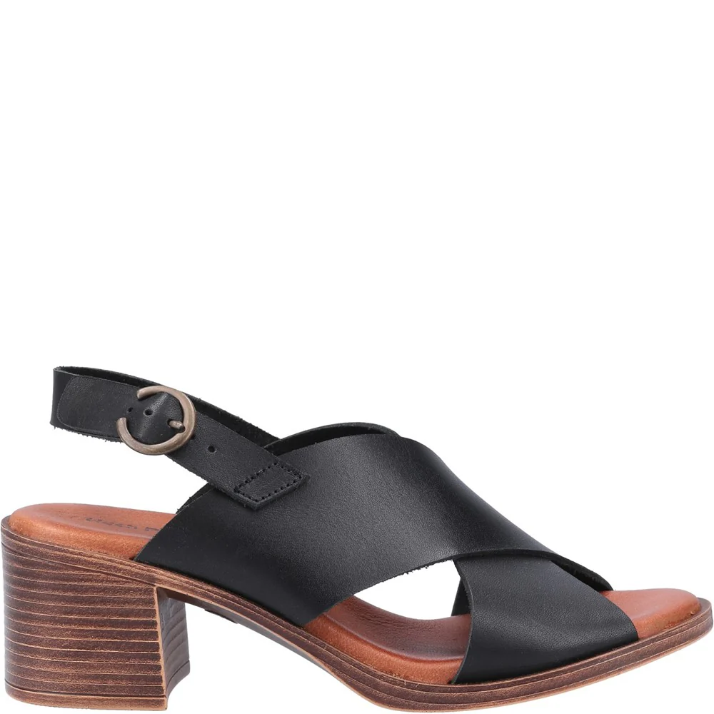 Black Gabrielle Heeled Sandals - Image 4