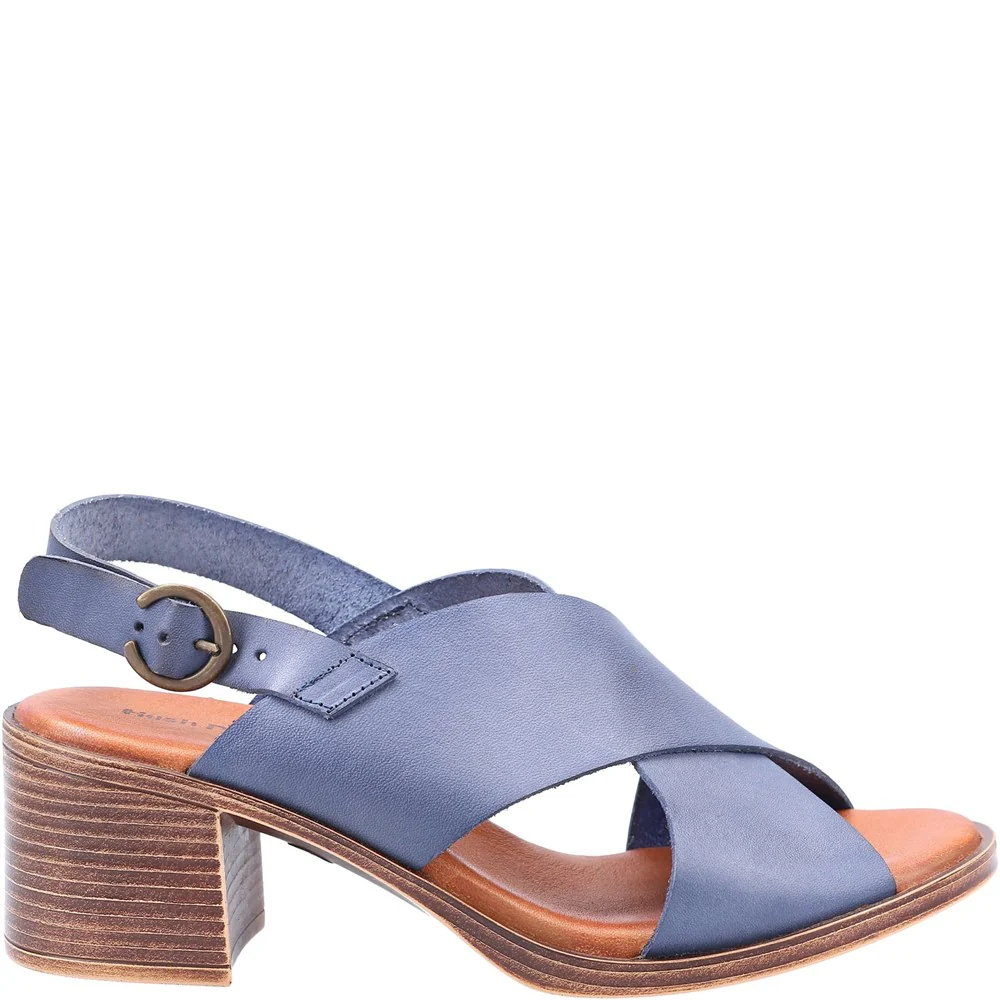 Navy Gabrielle Heeled Sandals - Image 4