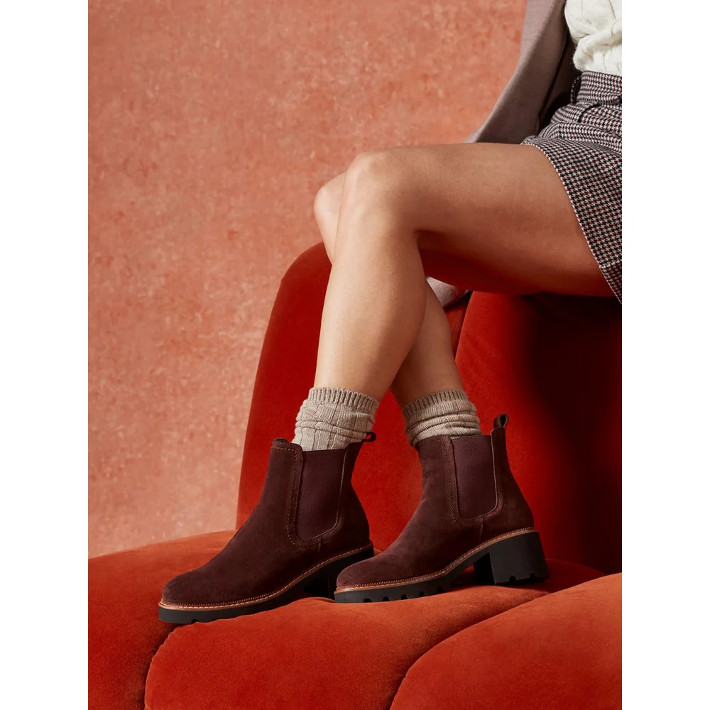 Plum Gaia Chelsea Boots - Image 6