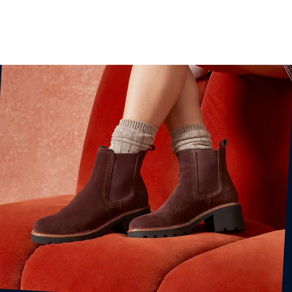 Plum Gaia Chelsea Boots - Image 7